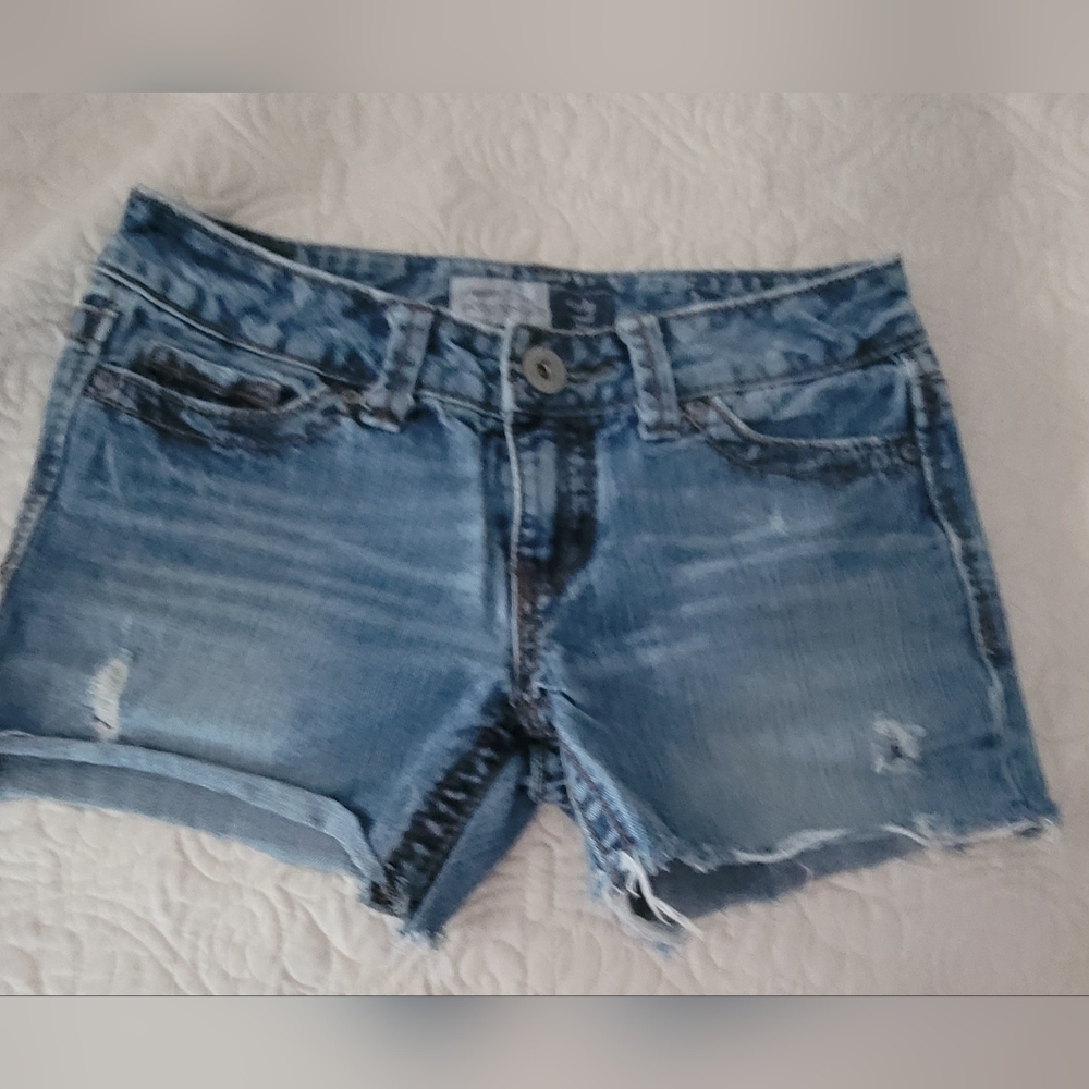 Denim Blue Cut Off Women's Shorts